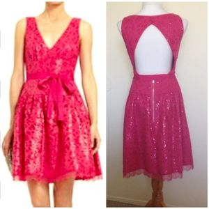 Bcbg open back dress